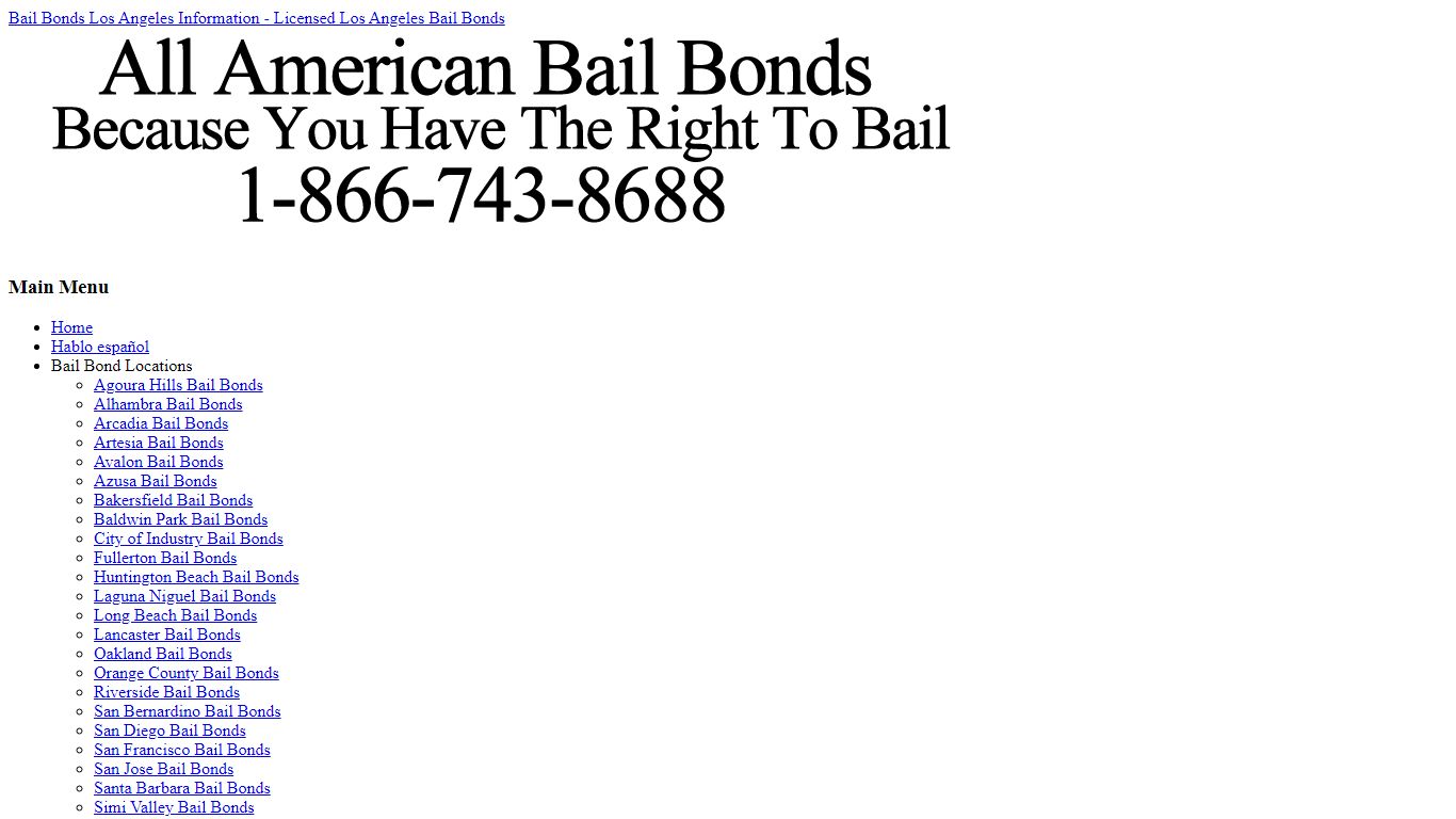 Los Angeles Inmate Information Center - bailbondslosangeles.org